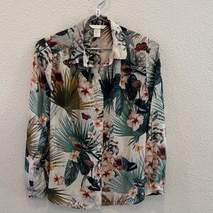 H&M Multicolor Tropical Print Women’s Shirt
